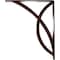 Ekena Millwork Miller Wrought Iron Bracket, (Triple center brace), Antiqued Copper 2"W x 12"D x 15"H BKTM02X12X15TMIACO - alternate 7